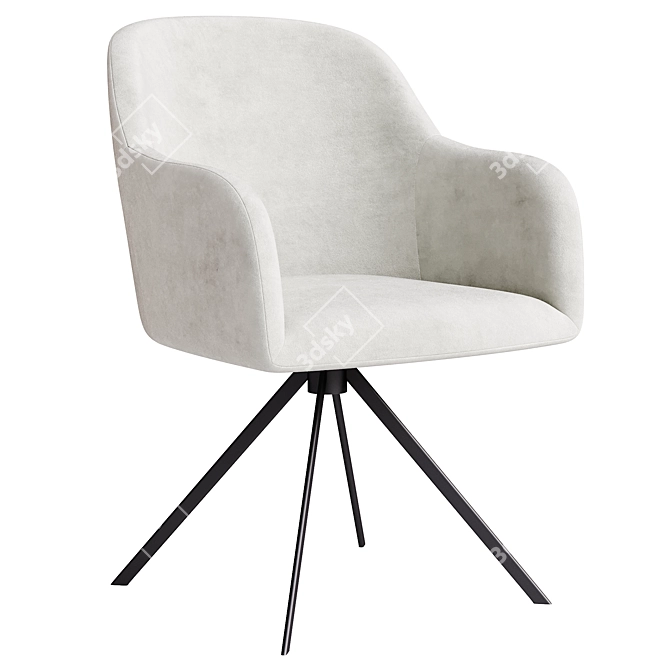 LYS Swivel Chair & Armchair 3D model image 4