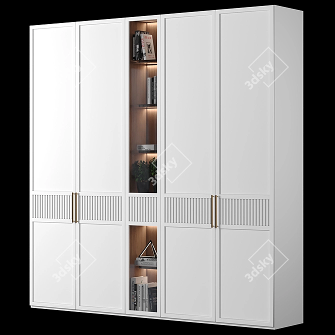 Versatile Wardrobe with High-Quality Design 3D model image 2