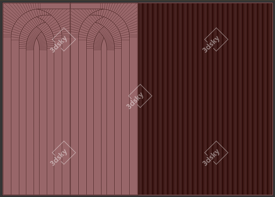 Multi-Sub Object Panel for 3D Render 3D model image 3