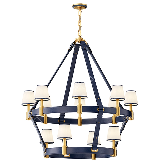 RalphLauren Leather Chandelier Glow 3D model image 2