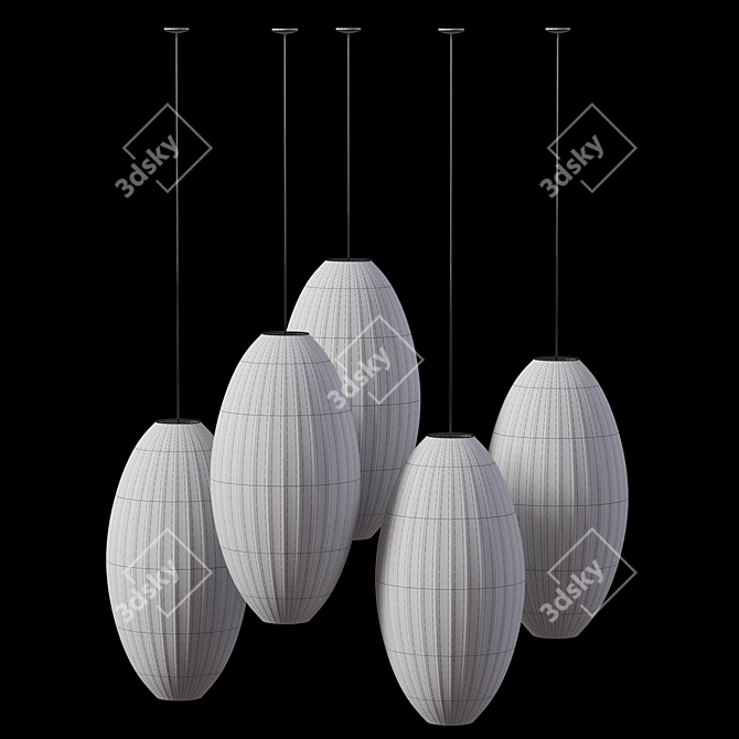 IKEA Paper Chandelier 3D Model 3D model image 4