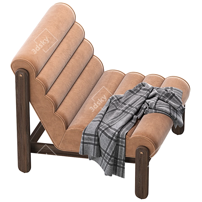 Sleek Magira Armchair, Modern Design 3D model image 5