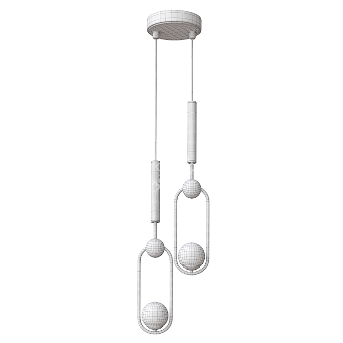 Sleek Modern Design Lamp 3D model image 4