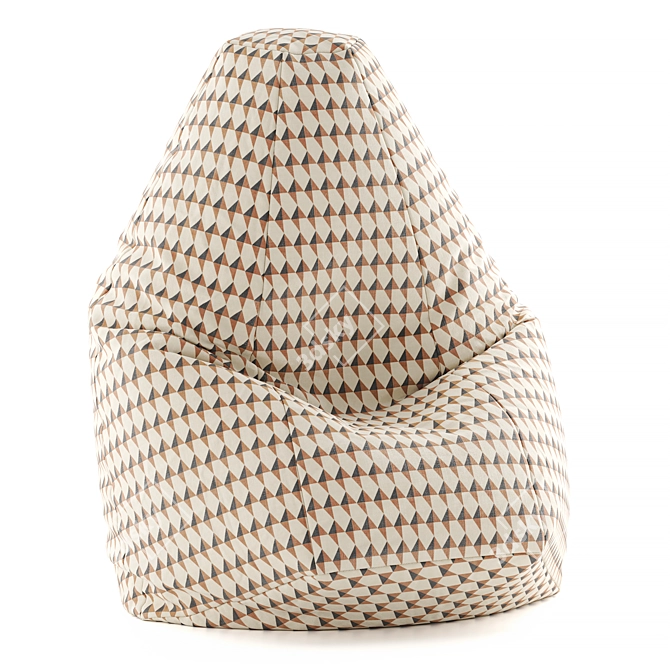 Zanotta Sacco Lounge Chair 3D model image 4