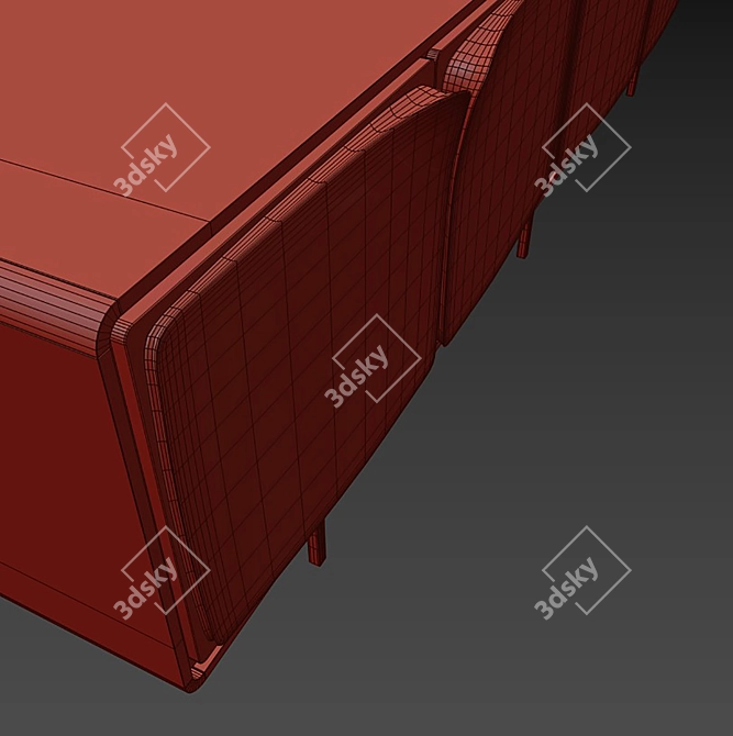 Modern Storage Solution: Scirocco Shelf 3D model image 2