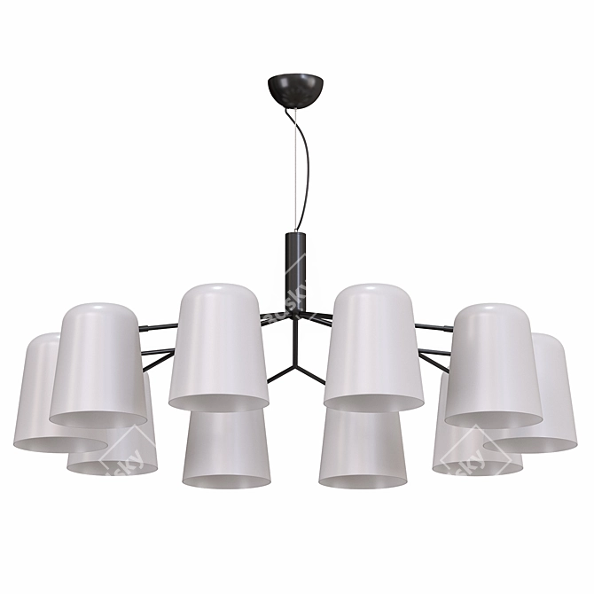 Contemporary Pendant Light Fixture 3D model image 1