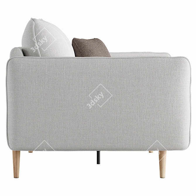 Modern Classic Fusion 3D Sofa 3D model image 2