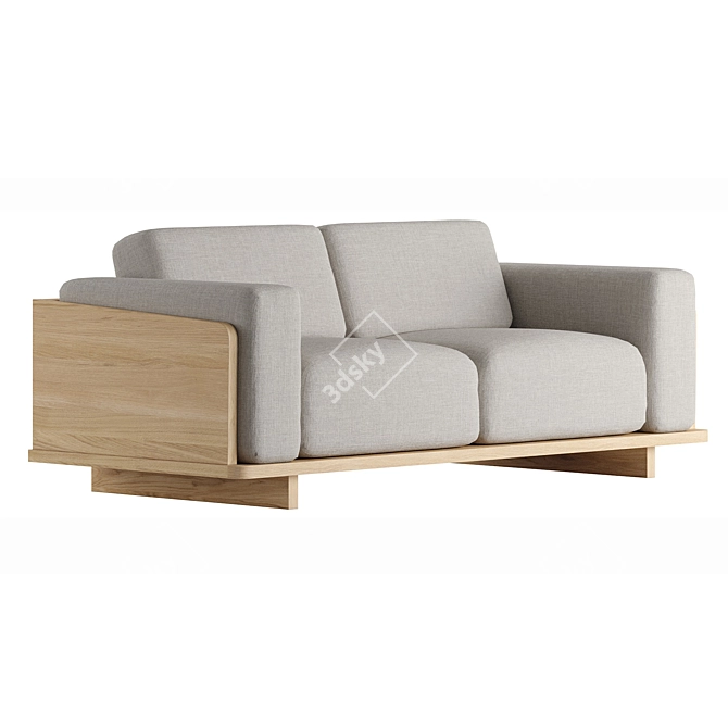 Luxury 3-Seater Sofa: Modern Style 3D model image 6