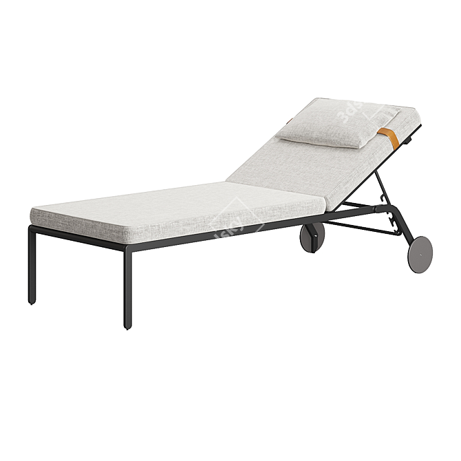 Luxury Riviera Sun Lounger 3D model image 6