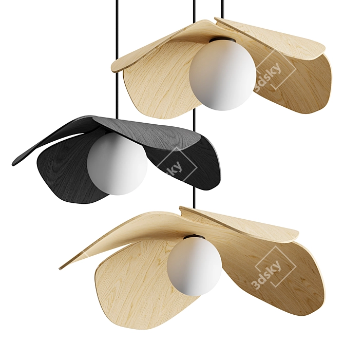 Ethereal Pendant Light Collection 3D model image 1