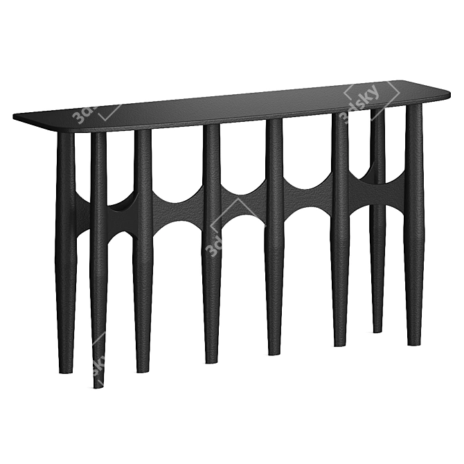 Modern Chic Lima Console Table 3D model image 1