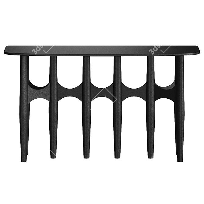 Modern Chic Lima Console Table 3D model image 2