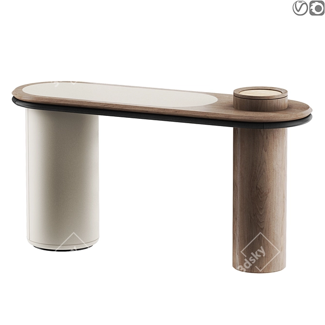 Contemporary Giorgetti Liz Console 3D model image 1