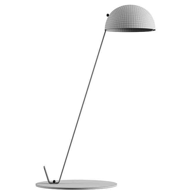 Sleek Modern Table Lamp Kit 3D model image 5