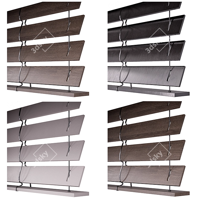 Adjustable Blinds for Windows 3D model image 5