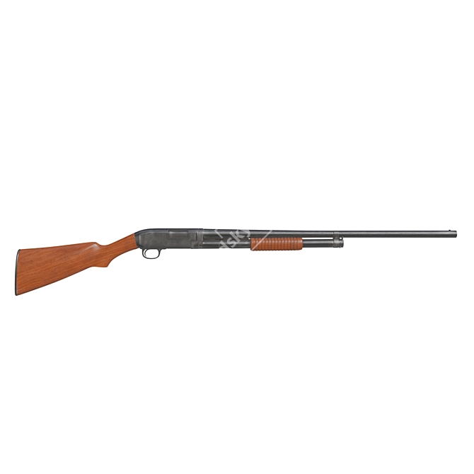 Winchester Model 12 Shotgun Kit 3D model image 4