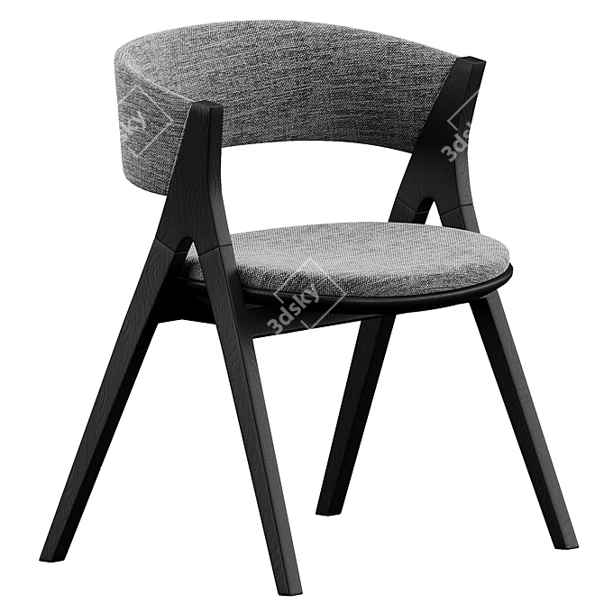 Modern Bonaldo Remo Chair: Stylish Sophistication 3D model image 2