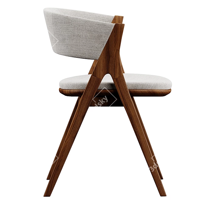 Modern Bonaldo Remo Chair: Stylish Sophistication 3D model image 3