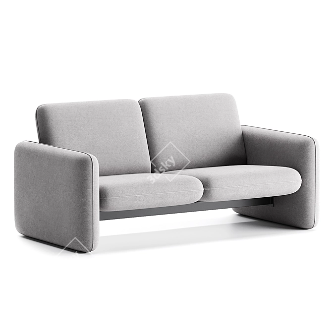 Wilkes 2 Seater Modular Sofa 3D model image 2