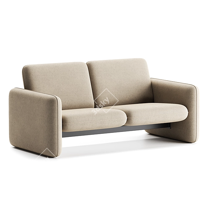 Wilkes 2 Seater Modular Sofa 3D model image 3