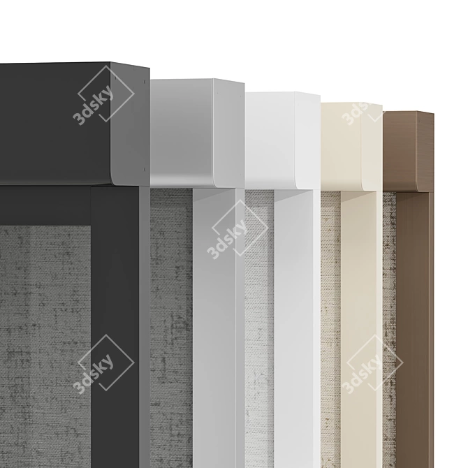 Bandalux Roller Blinds Set 03 3D model image 6