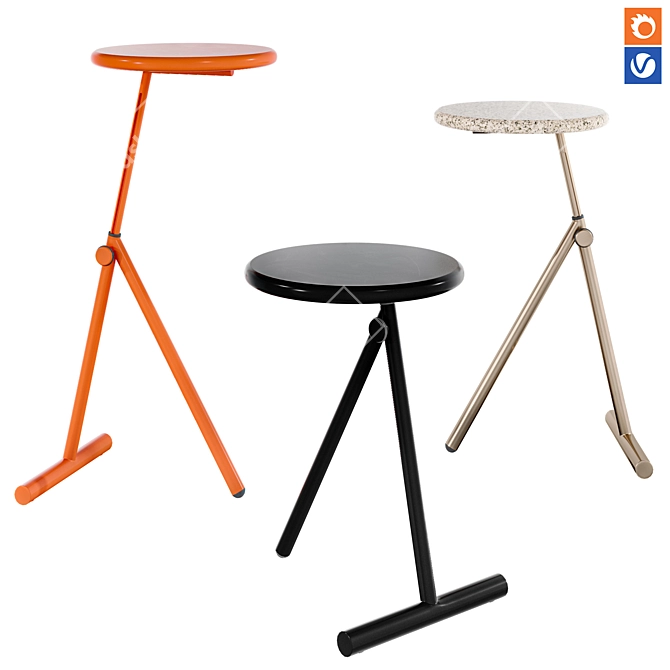 Versatile Opinion Ciatti KOJI Table 3D model image 1