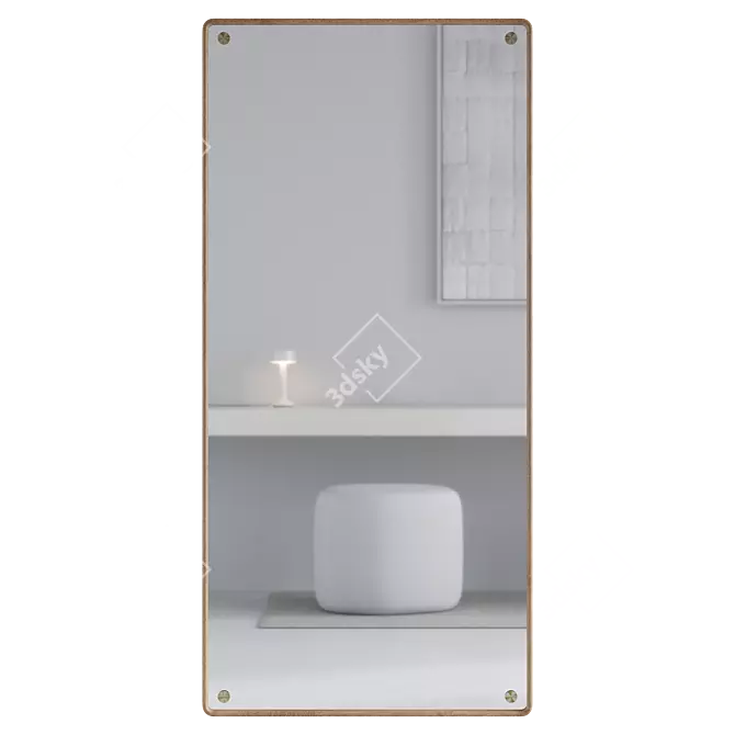 Modern Danish Design KBH Mirror 3D model image 3