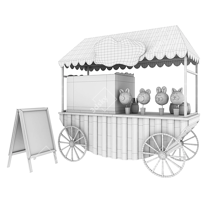 Candy Cart for TurboSmooth  3D model image 5