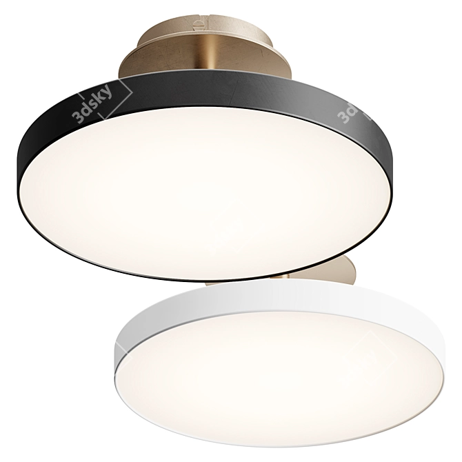 Asteria Up Ceiling Light Fixture 3D model image 2