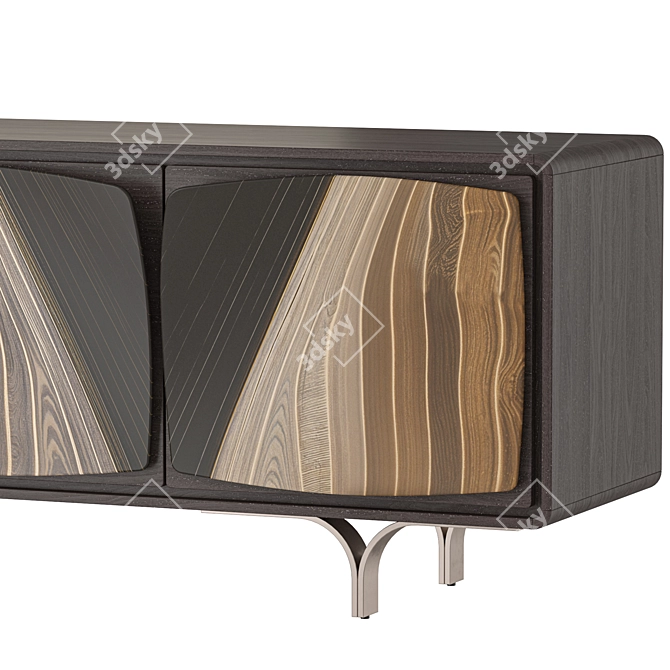 Sleek Modern Giorgetti Scirocco Cabinet 3D model image 4