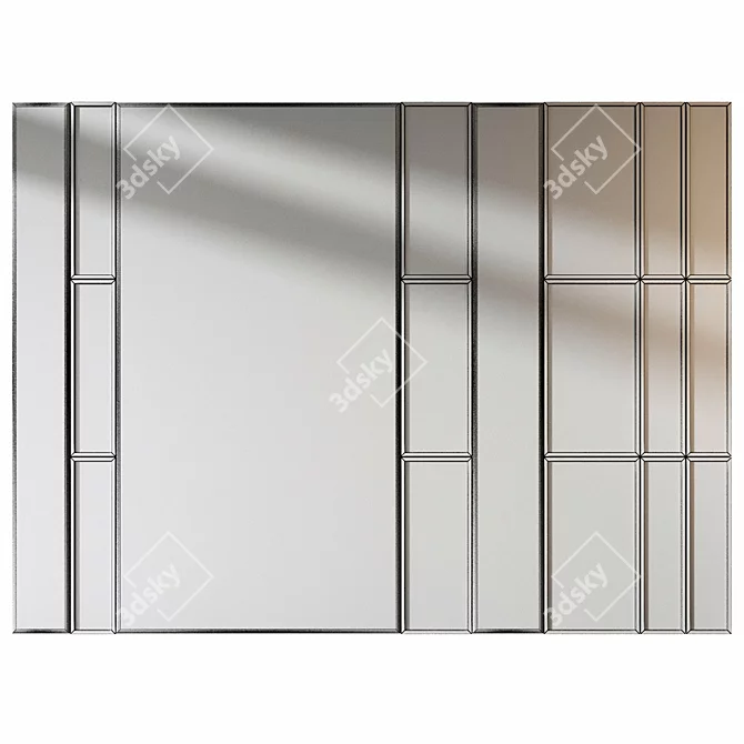 Modern Wood Fabric Wall Panels 3D model image 3