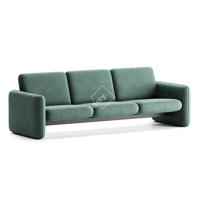 Wilkes Modular 3 Seater Sofa 3D model image 5