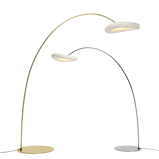 Modern LED Floor Lamp Set 3D model image 1