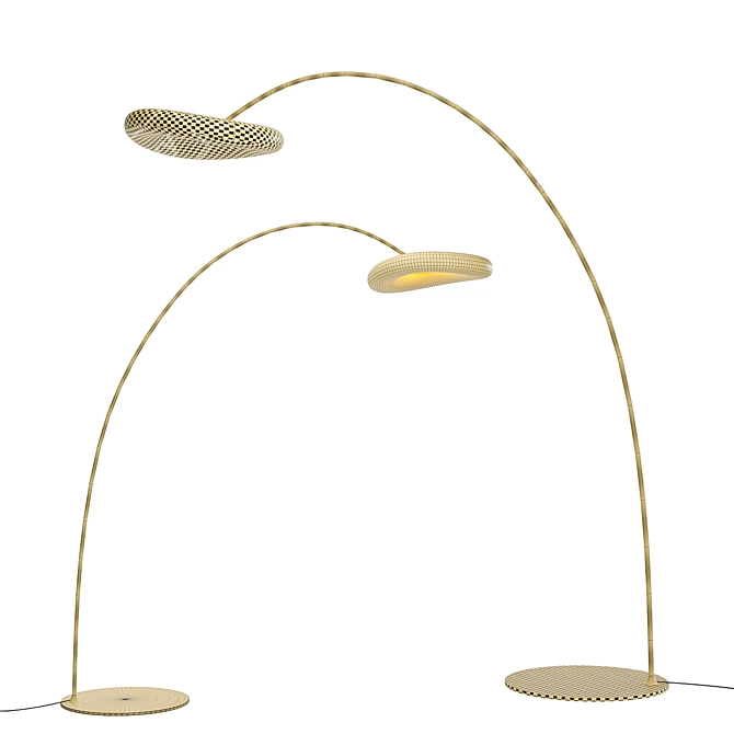 Modern LED Floor Lamp Set 3D model image 4