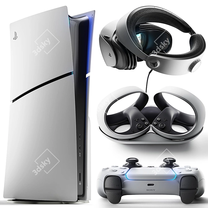 PS5 Slim VR Collection - Interactive Entertainment Bundle 3D model image 1