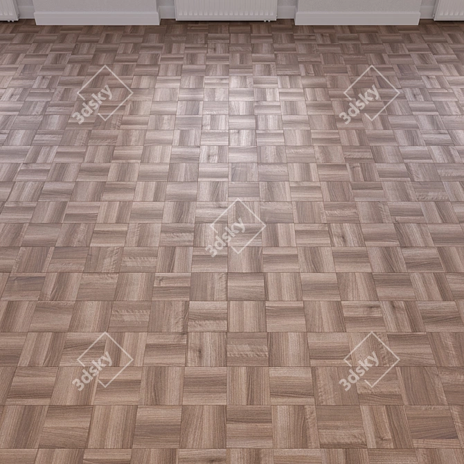 High-Quality 3D Wood Floor Model 3D model image 4