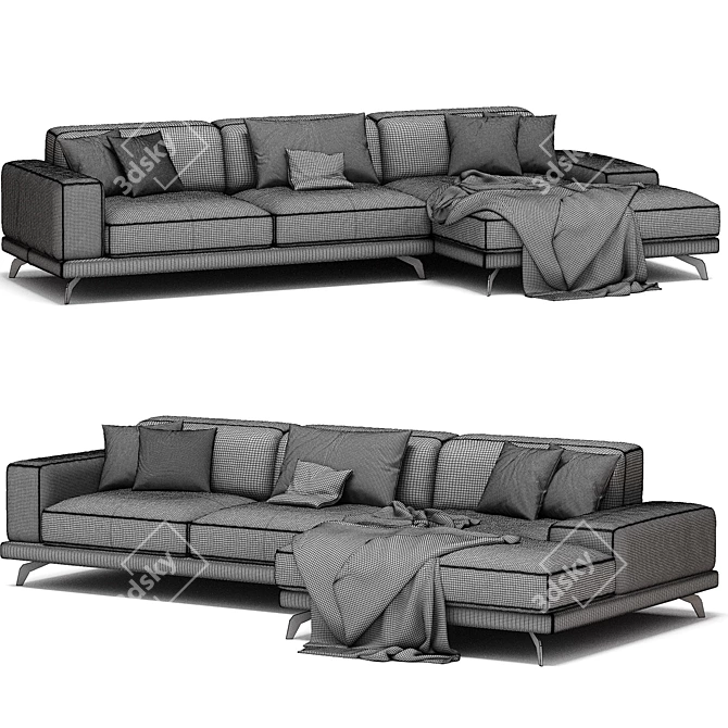 Nobonobo FEZA Sectional Sofa Unique 3D model image 6