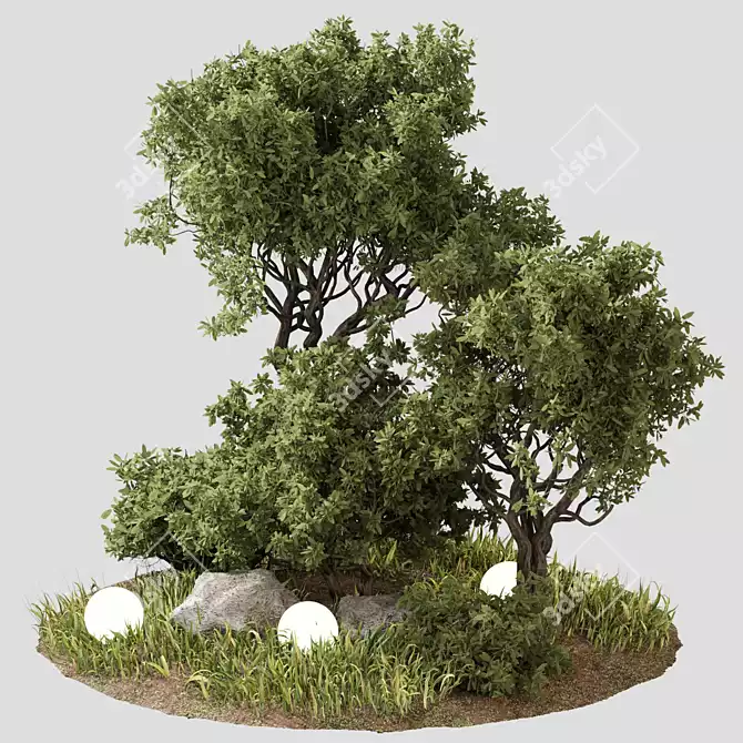 Outdoor Plant Set 07: Versatile 3D Plants 3D model image 2