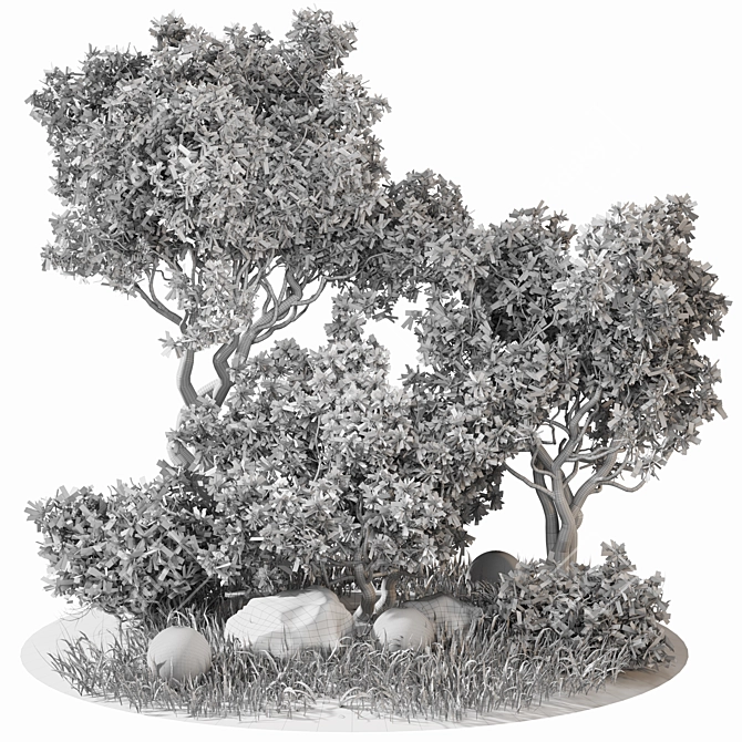 Outdoor Plant Set 07: Versatile 3D Plants 3D model image 5
