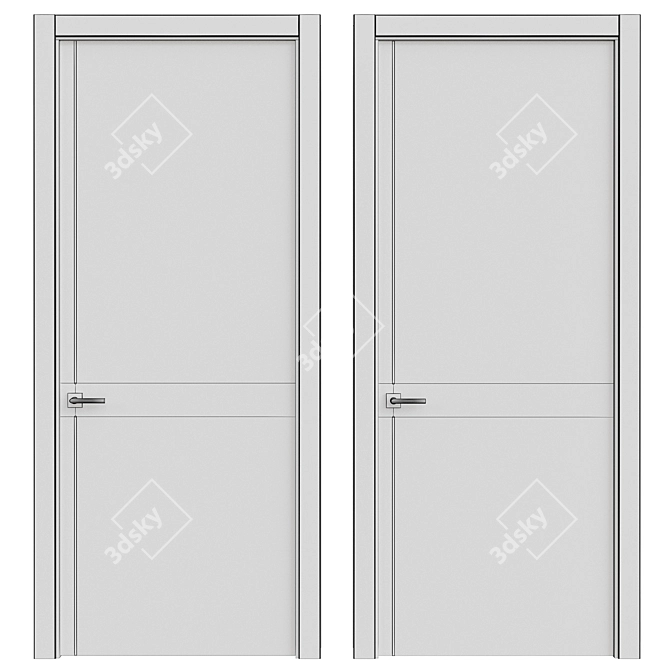 Interior Doors 3D Model 241 3D model image 5