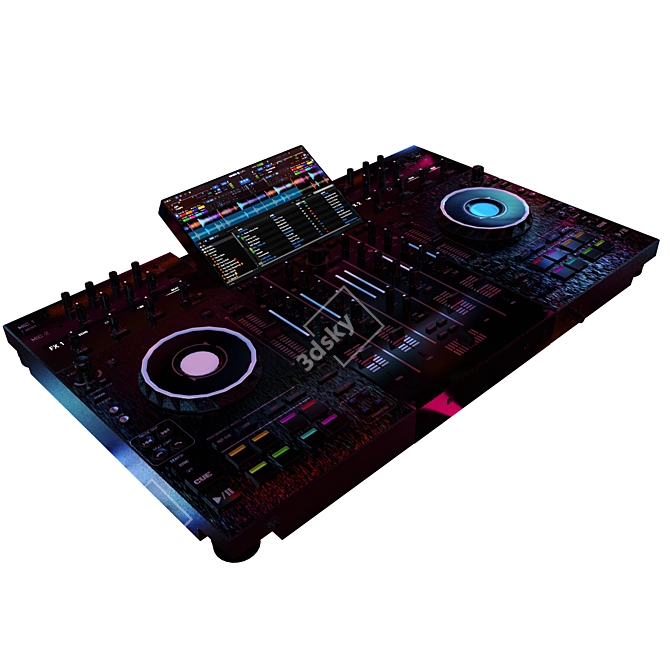 High-Quality DJ Turntable Model 3D model image 5