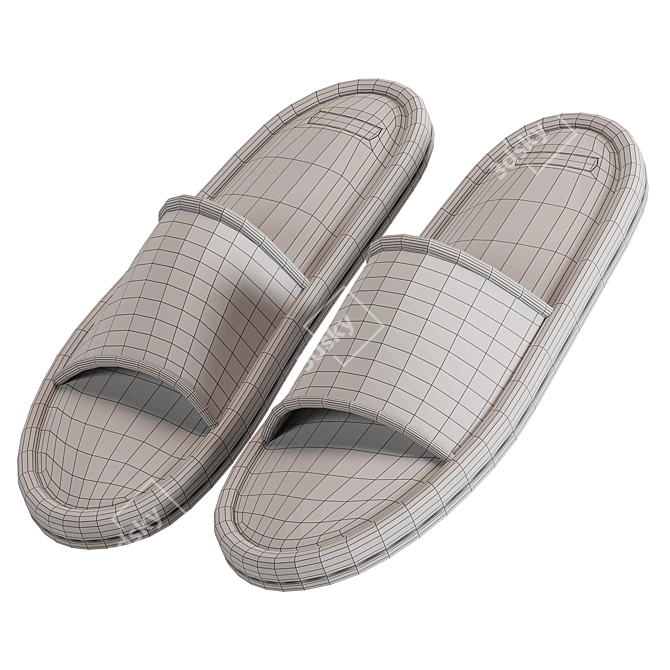 Cozy Comfort Woman Slipper 3D model image 3