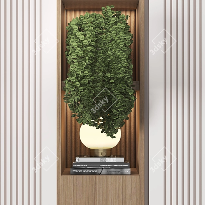 High-Quality Wood Wardrobe Render 3D model image 3