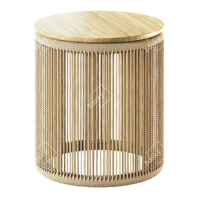 Palma End Table: Modern Elegance 3D model image 2