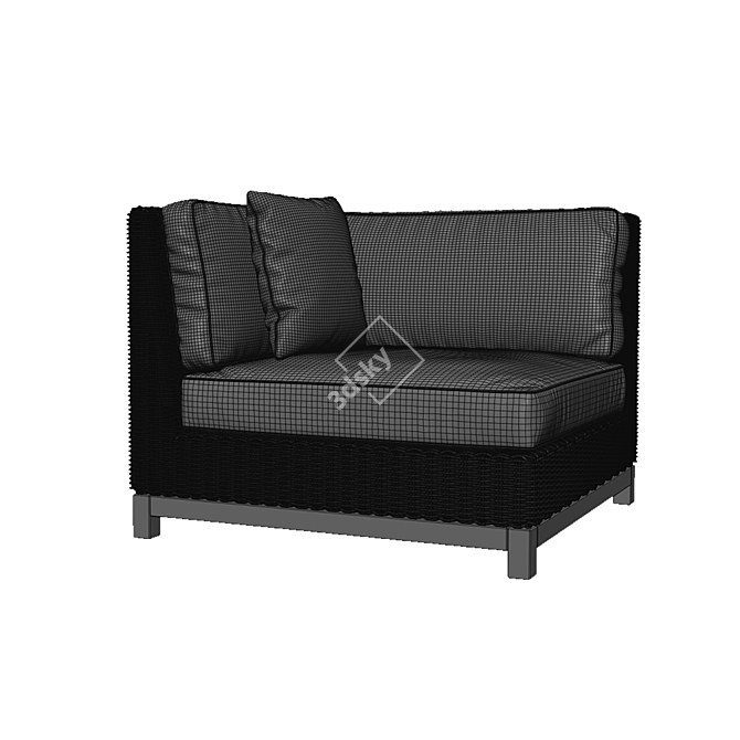 Modular Costa Rica Corner Sofa 3D model image 3