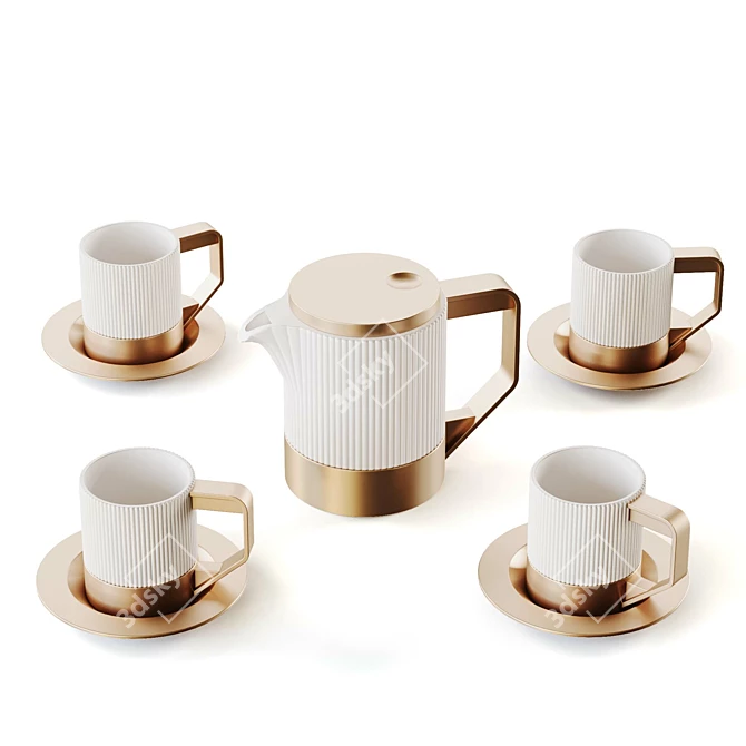 Bork Stakanы and Tea Kettle 3D model image 1
