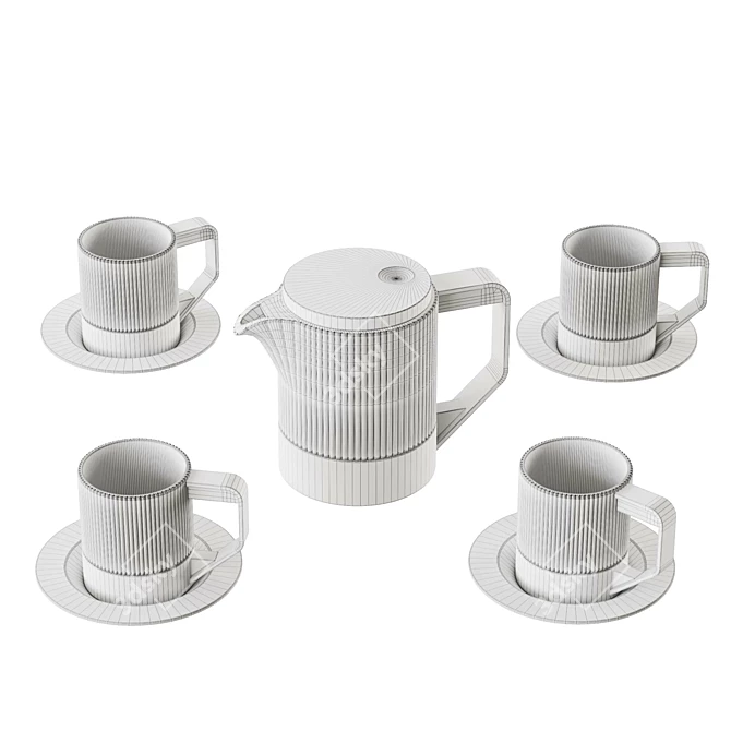 Bork Stakanы and Tea Kettle 3D model image 5