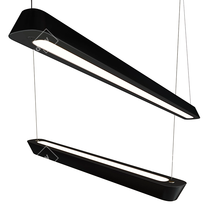 Circus Line Modern Suspension Light 3D model image 1