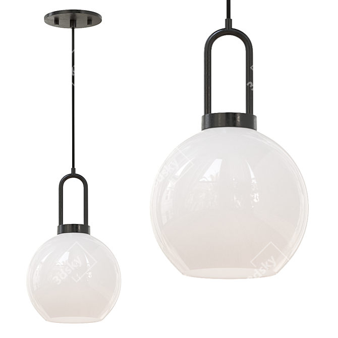 Alora Mood Single Globe Lighting 3D model image 3