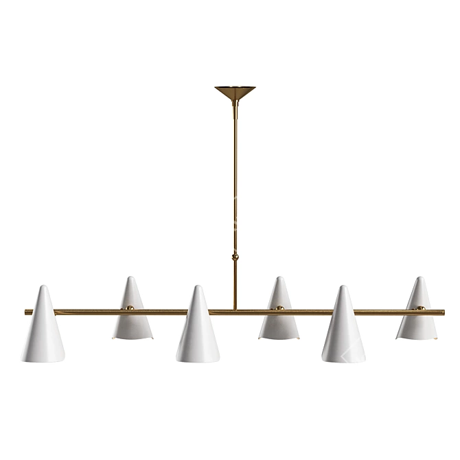 Sleek Coco Chandelier Design 3D model image 6